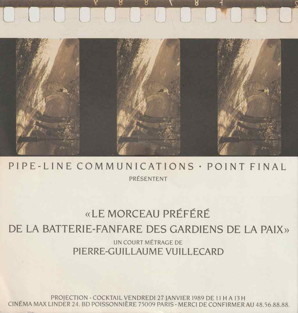 invitation Le morceau Pféféré de la batterie-fanfare des gardiens de la paix